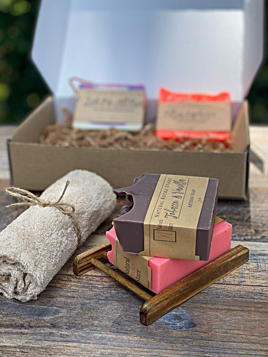 "SOOTHING & CALMING" Artisan Soap Bundle (4 Full Sized Bars)